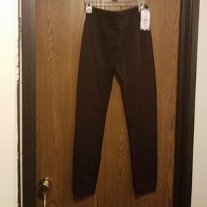 BNWT Buskins Brown Fleece-lined Leggings PlusSz